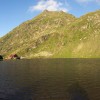 Balea lake in Fagaras mountains