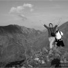 Climbing Moldoveanu peak in Fagaras mountains Climbing Moldoveanu peak in Fagaras mountains