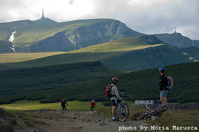 Mountainbiken in Bucegi Gebirge