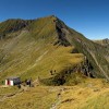 Highest peaks of Romania: Moldoveanu and Vistea Mare peaks in fagaras mountains