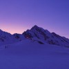 Sunset at Balea Lake in fagaras mountains