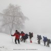 Snow walking in Romania