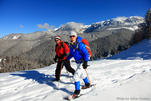 Snowshoeing in Transylvania