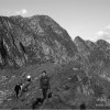 Climbing Moldoveanu peak in Fagaras mountains