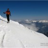 Powder skiing in Bucegi mountains