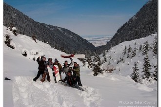 Snowboarding in Romania