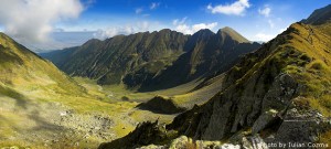 Vistea Mare valley in Fagaras mountains