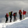 Ski touring in Bucegi mountains