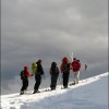 Ski touring in Bucegi mountains
